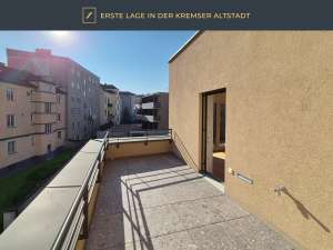 Krems, Altstadt, Neubau, Erstbezug: Studio, 1 Zimmer, 31m² Wfl., 13m² Terrasse, H12/T15